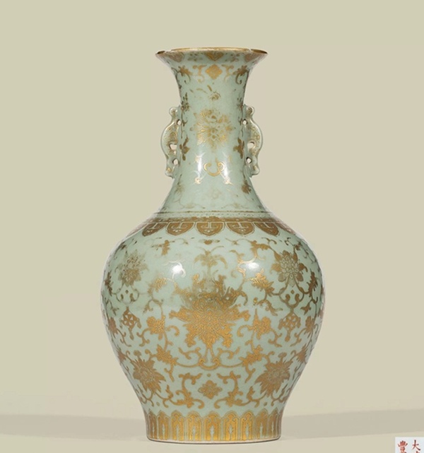 煎茶 織部釉 纏枝蓮花紋 瓶掛 時代物 古美術 DT247 新古美術/Fine art Antique | 株式会社 杉江美術店 Sugie Art