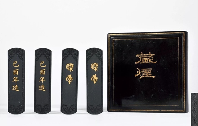 正宗徽墨老胡開文古藝墨廠純手工棚頂鬆煙油煙珠