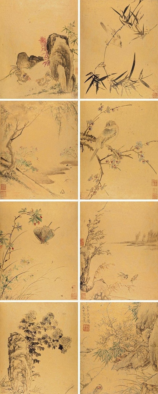 吳門畫(huà)派周之冕花鳥(niǎo)畫(huà)作欣賞