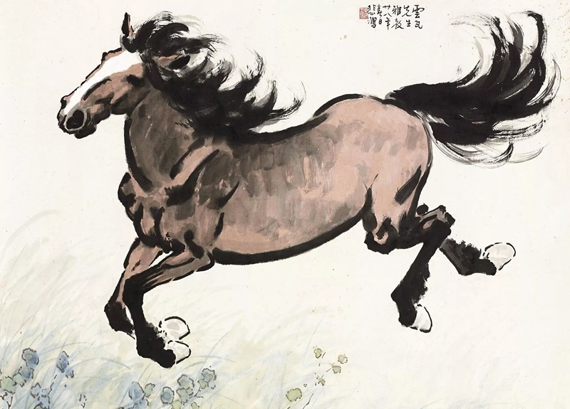 日本画　馬の絵（ウマ） 日本画 馬の絵（ウマ）