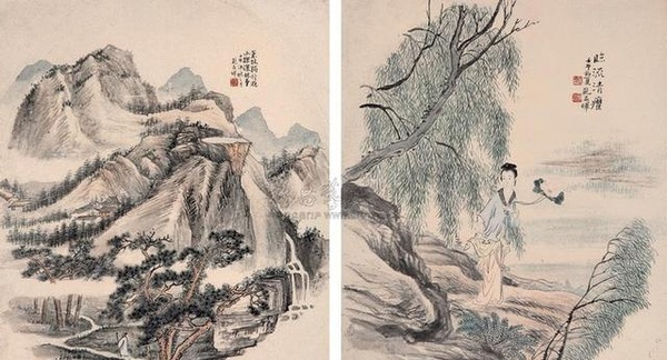 鮑亞暉山水作品欣賞