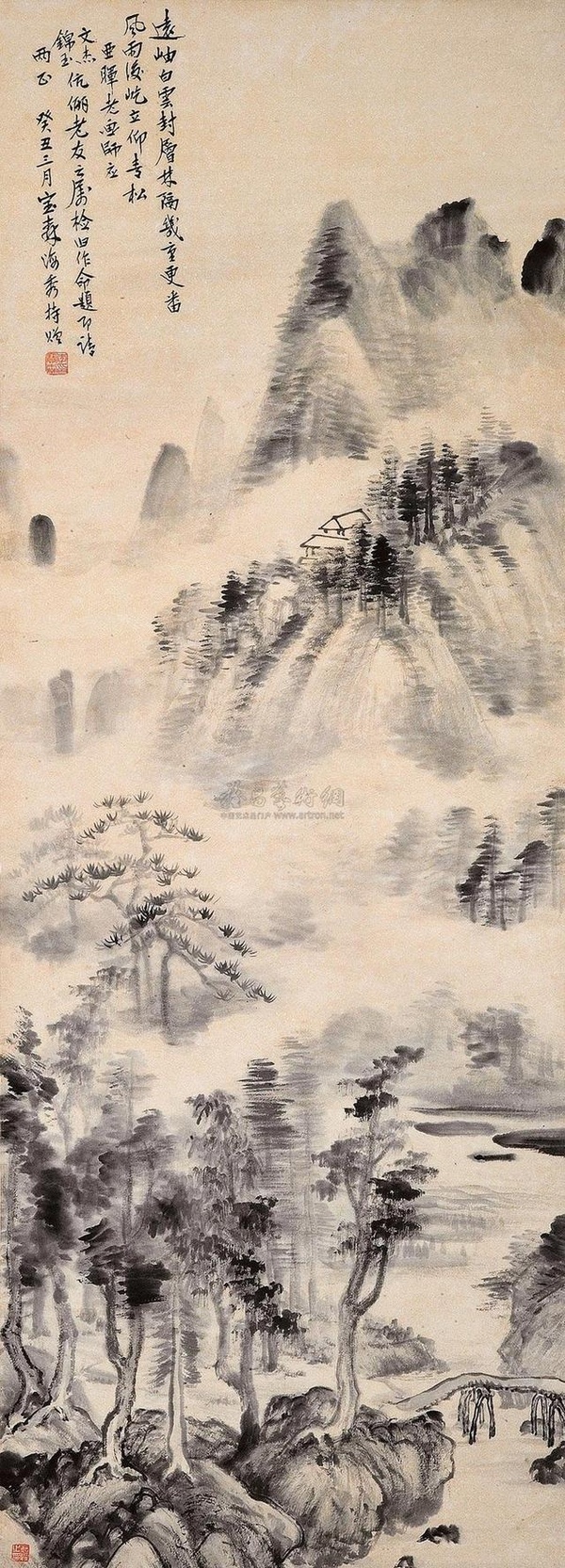 鮑亞暉山水作品欣賞