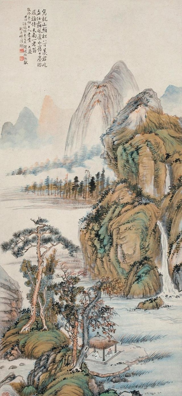 鮑亞暉山水作品欣賞