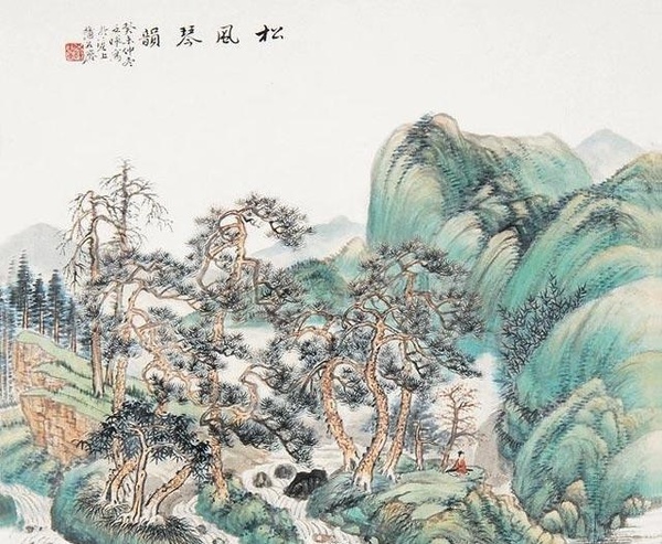 鮑亞暉山水作品欣賞