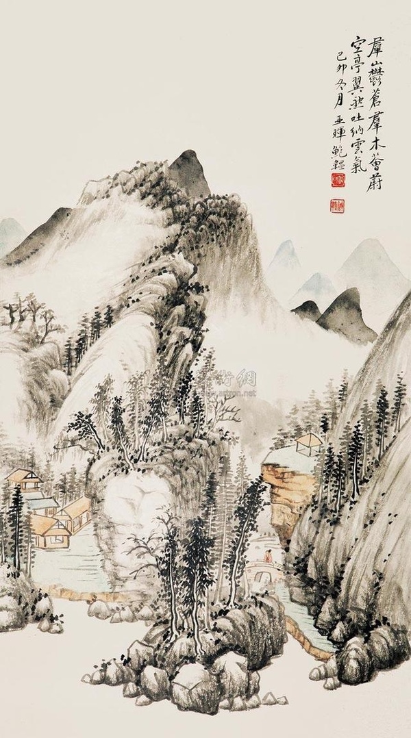鮑亞暉山水作品欣賞