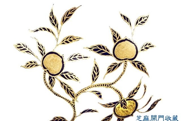 乾隆 藍(lán)釉描金福壽紋細(xì)頸瓶(對(duì))