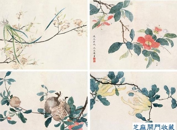 沈振麟（清）花鳥(niǎo)動(dòng)物作品欣賞