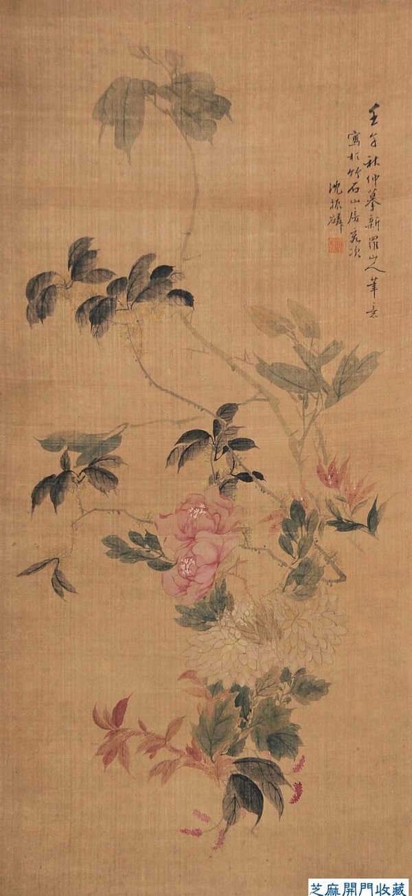 沈振麟（清）花鳥動物作品欣賞