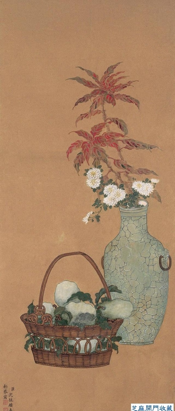 沈振麟（清）花鳥動物作品欣賞