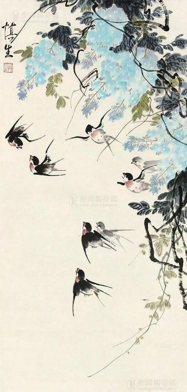 他畫(huà)的花鳥(niǎo)畫(huà)連張大千也甘拜下風(fēng)——小寫(xiě)意花鳥(niǎo)畫(huà)大師汪慎生