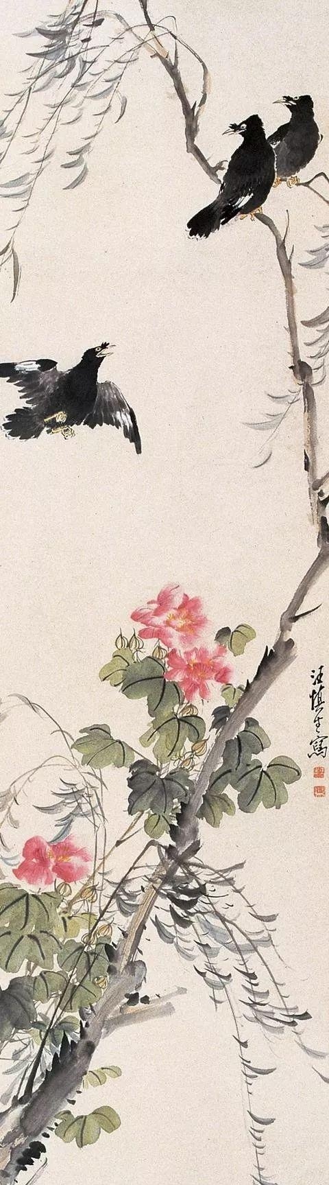 他畫(huà)的花鳥(niǎo)畫(huà)連張大千也甘拜下風(fēng)——小寫(xiě)意花鳥(niǎo)畫(huà)大師汪慎生