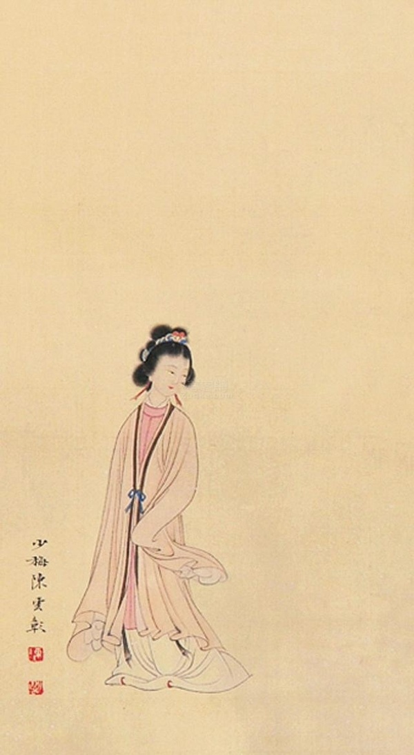 一代國畫巨擘陳少梅人物畫!